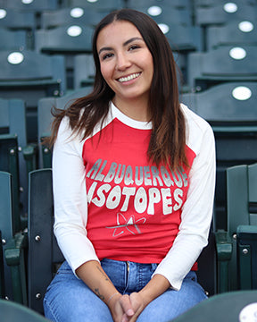 Albuquerque Isotopes Tee-Wmn Harmony Raglan