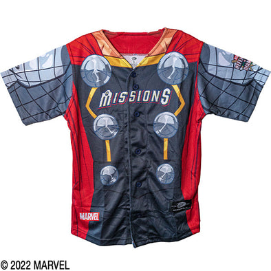 San Antonio Missions Marvel Theme Night Thor Youth Replica Jersey