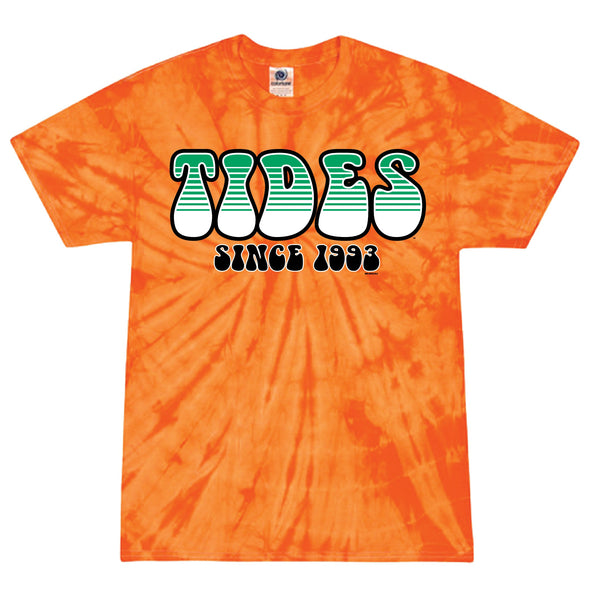 Norfolk Tides Spiral Orange Tie Dye T-Shirt
