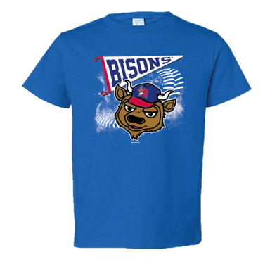 Buffalo Bisons Toddler Royal Pennant Tee