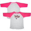 Toddler 3/4 Combo Hot Pink Raglan