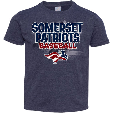 Somerset Patriots Vintage Navy Toddler Boys Fulltone Fine Jersey Tee