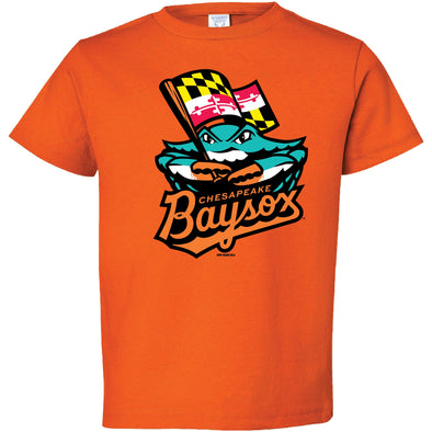 Chesapeake Baysox TODDLER Primary Logo ORANGE