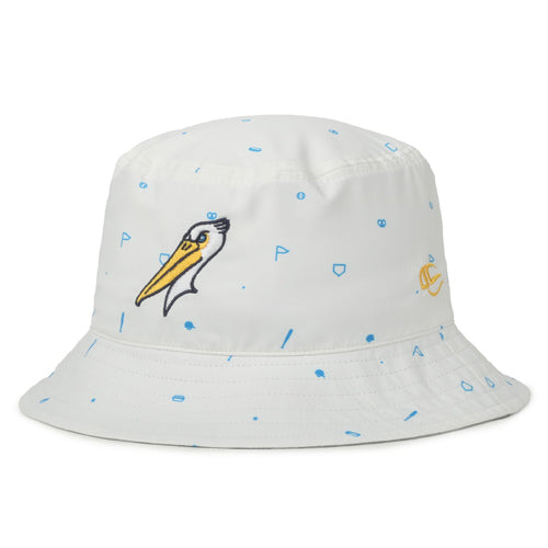 Myrtle Beach Pelicans Outdoor Cap Toddler White Alternate Field Day Bucket Hat