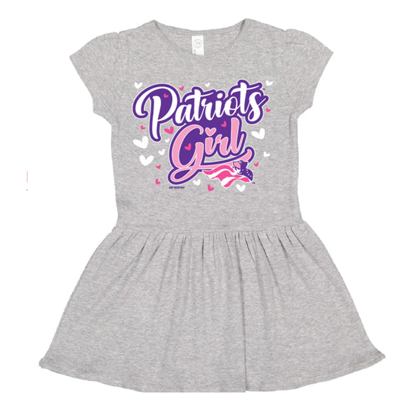 Somerset Patriots Heather Toddler Girls Baby Rib Promises Dress