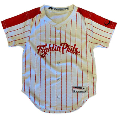 Wilson EvoShield 2024 Home Red Pinstripes Toddler Replica On-Field Jersey