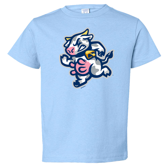 Udder Tuggers Bimm Ridder Toddler Lt. Blue Cow Logo Tee