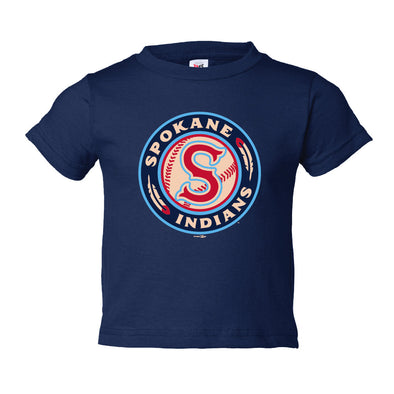 Spokane Indians Toddler Navy Logo Tee