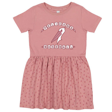 Myrtle Beach Pelicans Bimm Ridder Toddler Mauve Folklore Dress