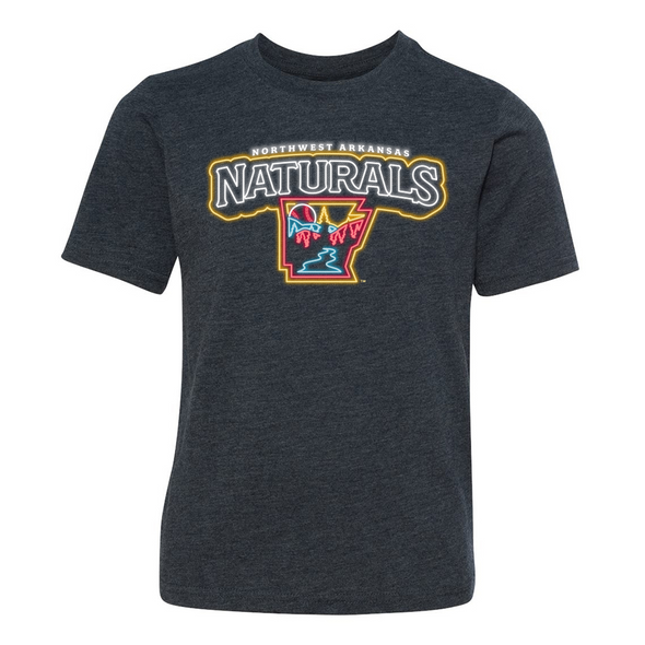 Youth Naturals Neon Primary Logo Tee