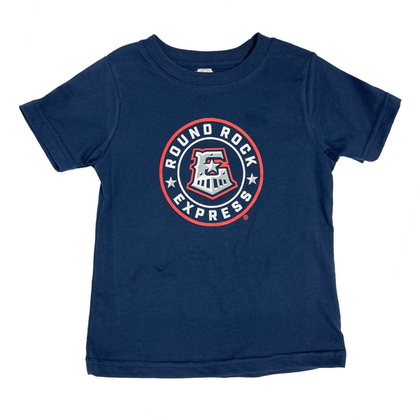 Round Rock Express Toddler Navy Primary Logo Tee