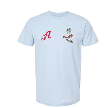 Reno Aces Light Blue Toy Story Theme Night Forky Adult Tee