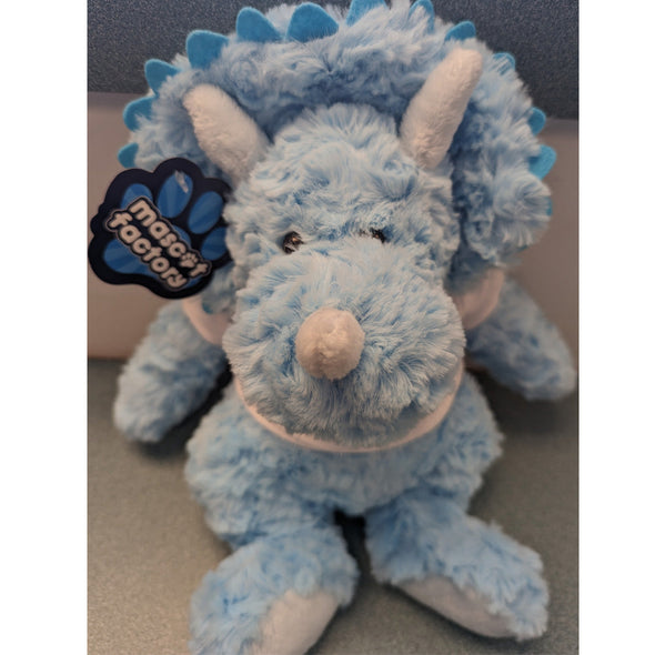 Somerset Patriots Cuddle Buddy 13 Inch Triceratops Plush Doll