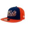 BRP B-Mets 59FIFTY B-Mets Orange and Royal Blue Hat w/B-Mets Wordmark Logo