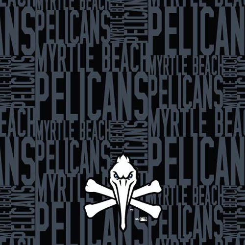 Myrtle Beach Pelicans Under Armour Black Pirate Armour Fuse Hood