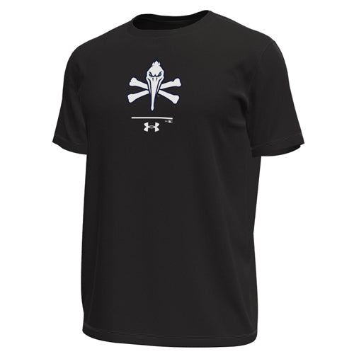 Myrtle Beach Pelicans Under Armour Black Pirate Tech Tee
