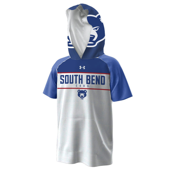 South Bend Cubs Under Armour Youth Short Sleeve Performance Hoodie