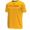 Myrtle Beach Pelicans Under Armour Gold Tech Tee