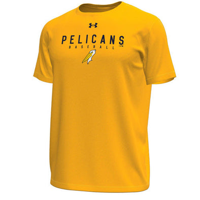 Myrtle Beach Pelicans Under Armour Gold Tech Tee