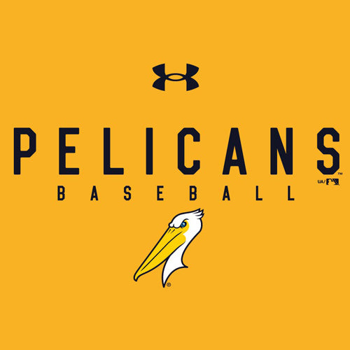 Myrtle Beach Pelicans Under Armour Gold Tech Tee