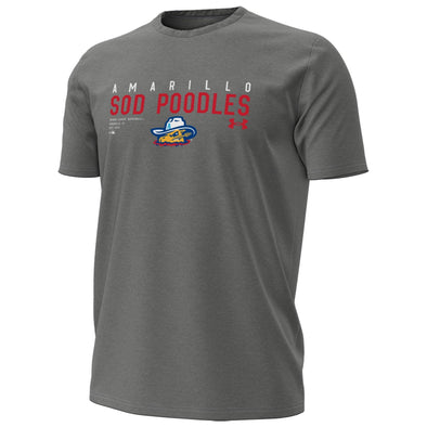 Amarillo Sod Poodles Under Armour Carbon Heather State Tee