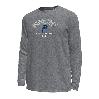 Pensacola Blue Wahoos Mens Under Armour Tech Long Sleeve