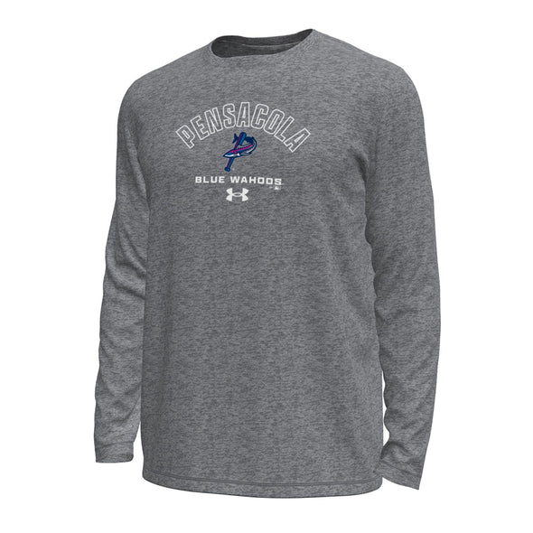 Pensacola Blue Wahoos Mens Under Armour Tech Long Sleeve