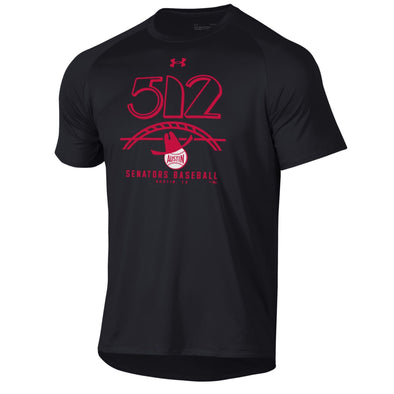 Round Rock Express Black Under Armour Austin Senators Tech Tee