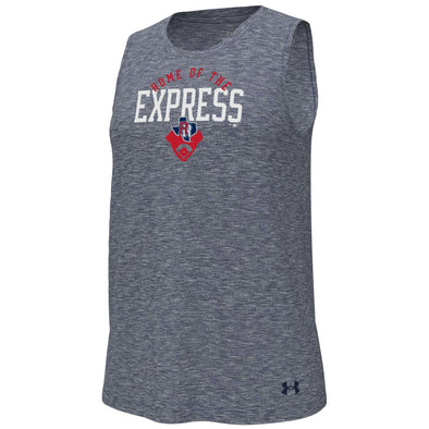 Round Rock Express Women's Under Armour Navy Etrain Breezy Tank