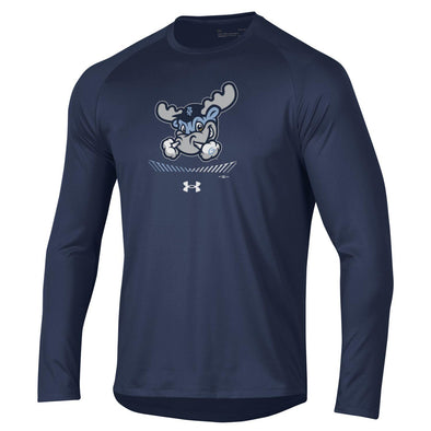 Wilmington Blue Rocks Adult Navy UA L/S Tech Tee