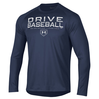 Greenville Drive Under Armour Navy Tech Long Sleeve Tee