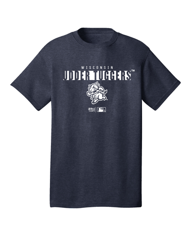 Udder Tuggers Freedom Wear Heather Navy Everette Tee