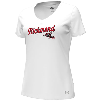 Richmond Flying Squirrels Women's UA Performance Cotton V-Neck Tee