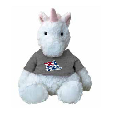 Somerset Patriots Cuddle Buddy 13" Sitting Pink Unicorn Plush Doll