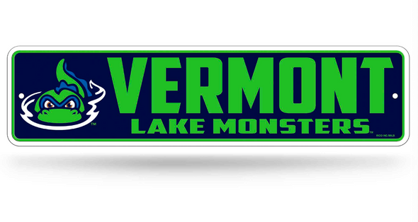 Vermont Lake Monsters Metal Street Sign
