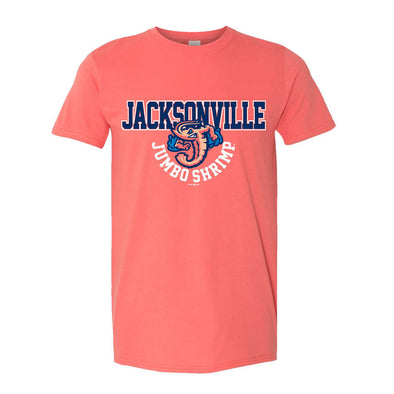 Jacksonville Jumbo Shrimp GoTeez Under Arch Coral Tee