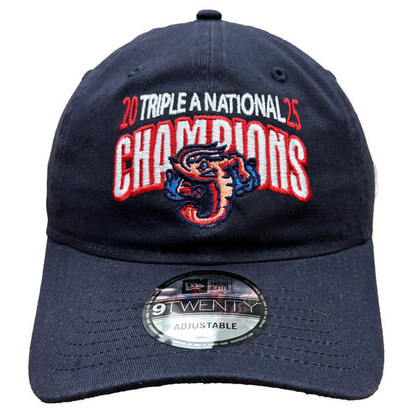 Jacksonville Jumbo Shrimp New Era Navy 2025 Triple A National Champions 9Twenty
