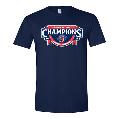 Jacksonville Jumbo Shrimp 2025 Youth Triple A National Champions Locker Room Tee