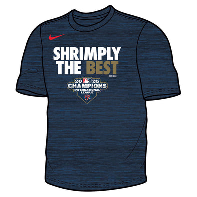 Jacksonville Jumbo Shrimp Nike Shrimply The Best 2025 IL Champions Velocity Dri-Fit