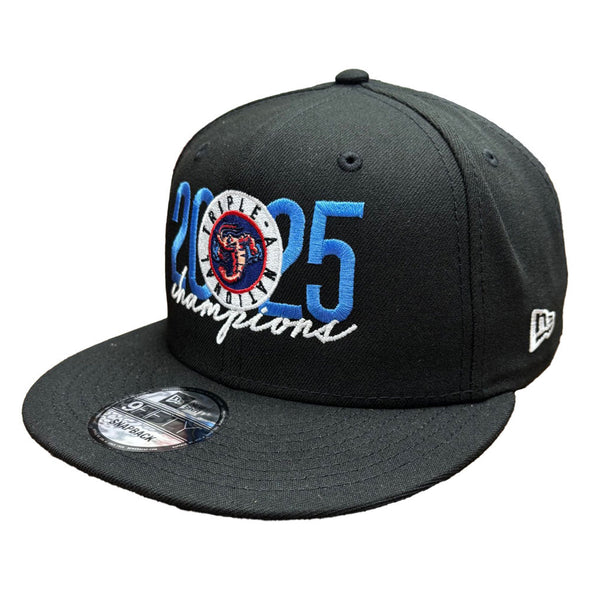 Jacksonville Jumbo Shrimp New Era Black 2025 Triple A National Champions 9Fifty
