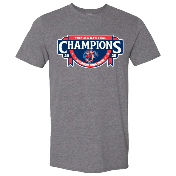 Jacksonville Jumbo Shrimp 2025 Triple A National Champions Locker Room Tee