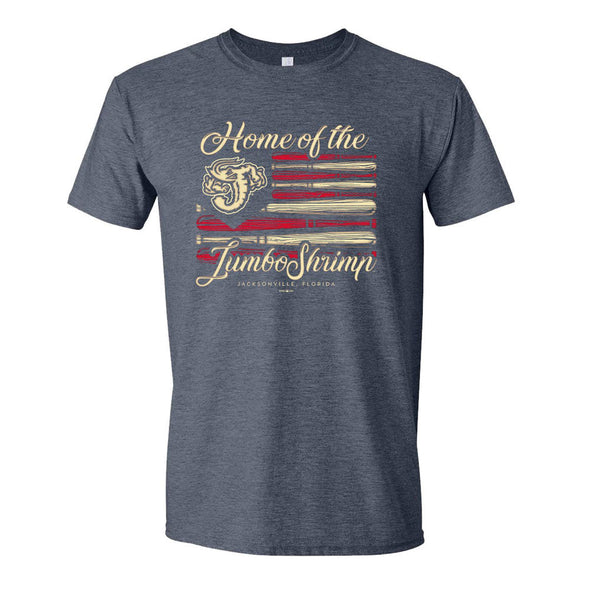 Jacksonville Jumbo Shrimp GoTeez Bat Flag Tee