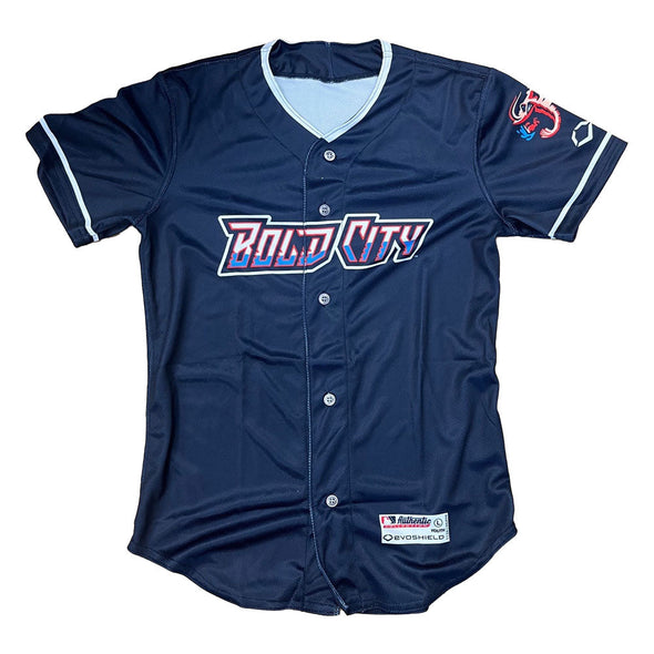 Jacksonville Jumbo Shrimp Evoshield Youth Navy Alternate Jersey