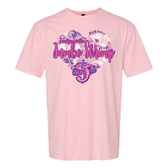 Jacksonville Jumbo Shrimp Bimm Ridder Pink Youth Girls Softstyle Tee