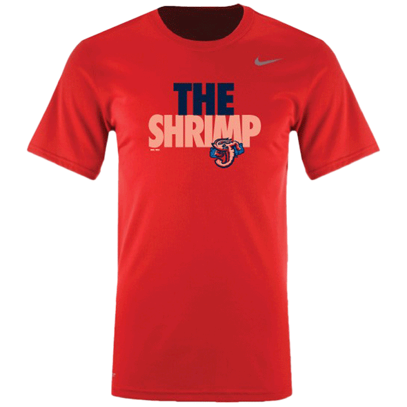 Jacksonville Jumbo Shrimp Nike Youth Red Dri-Fit