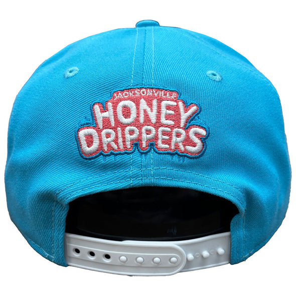 Jacksonville Jumbo Shrimp New Era Vice Blue Honey Drippers 9Fifty