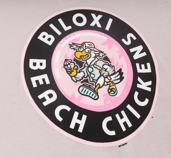 Biloxi Beach Chickens Circle Logo Tee
