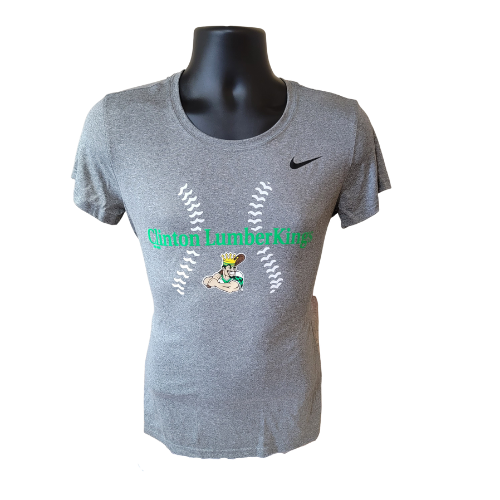 Woman's Clinton LumberKings Baseball T-Shirt