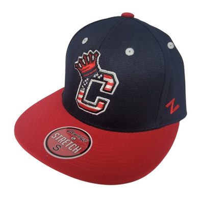 Clinton LumberKings Zephyr Patriotic Stretch Fit Cap