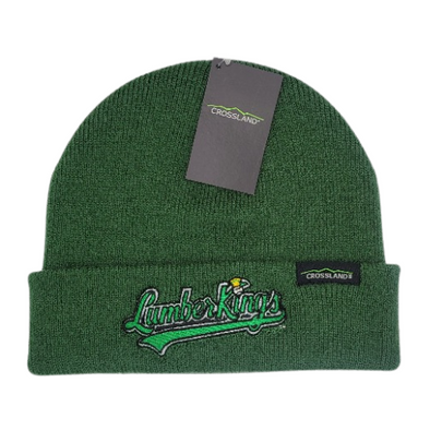 Beanie Cuffed Script (Green)